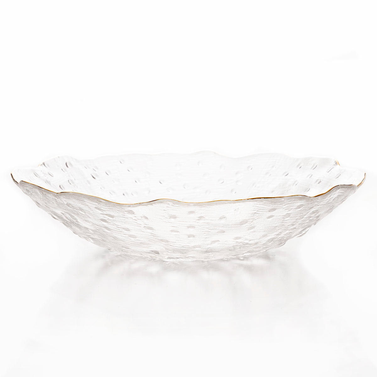 【家居】金線玻璃深碟 14cm