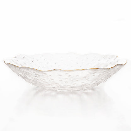 【家居】金線玻璃深碟 14cm