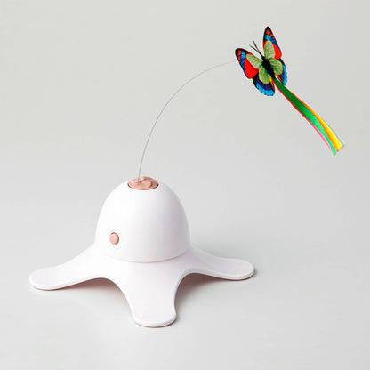 【家居】電動貓咪解悶玩具 蝴蝶飛飛