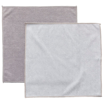 【家居】微纖維毛巾 淡灰色 2P
