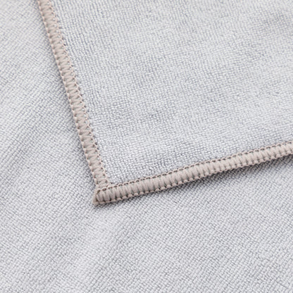 【家居】微纖維毛巾 淡灰色 2P