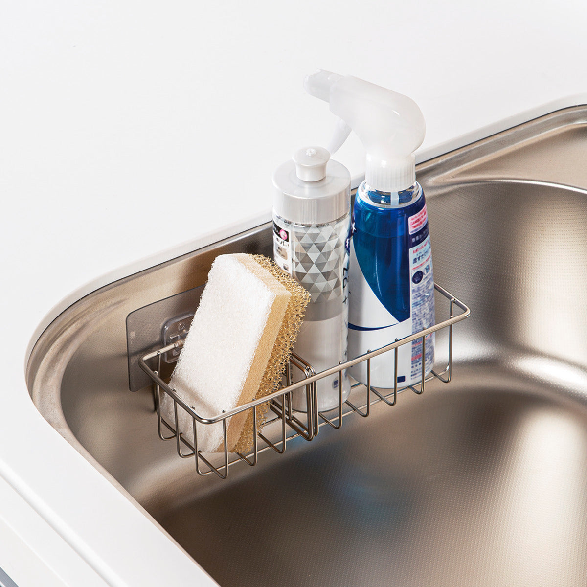 【家居】粘貼式海綿&瓶罐架 SUS