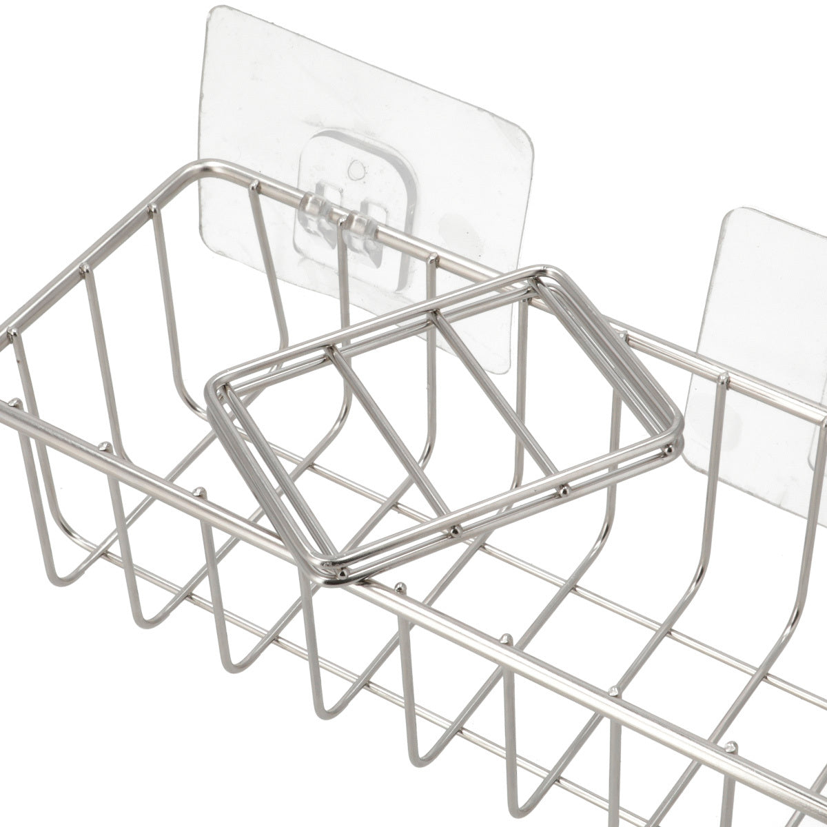 【家居】粘貼式海綿&瓶罐架 SUS