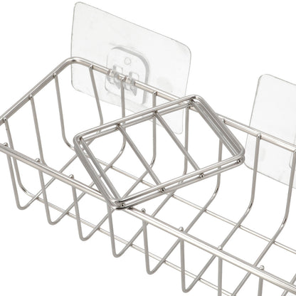 【家居】粘貼式海綿&瓶罐架 SUS