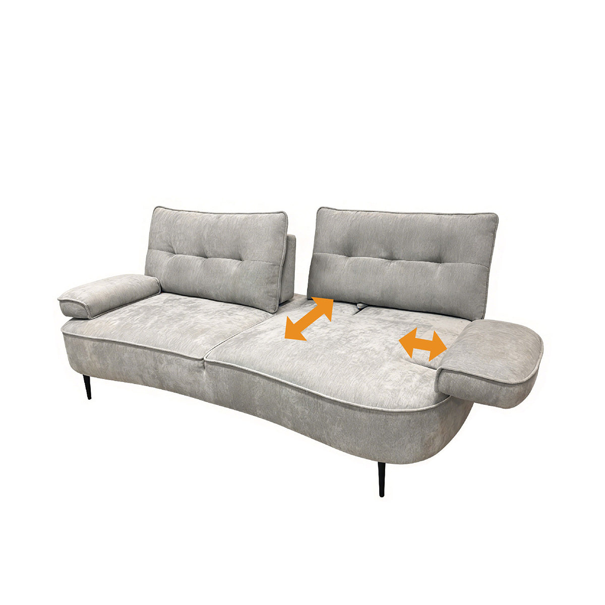 【傢俱】3人位/2人位滑背布梳化 V8975